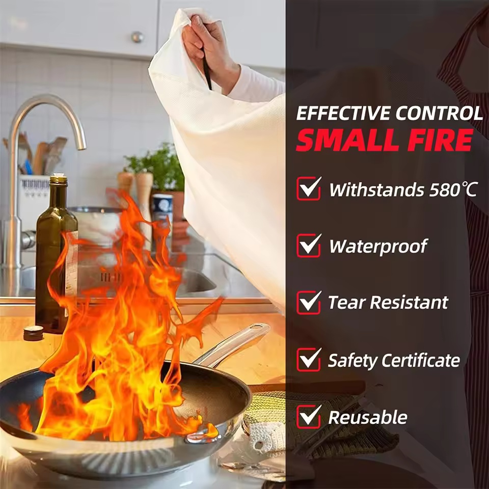 1mx1m Fire Blanket Emergency E - Fire Blanket Kitchen recensie en prijs