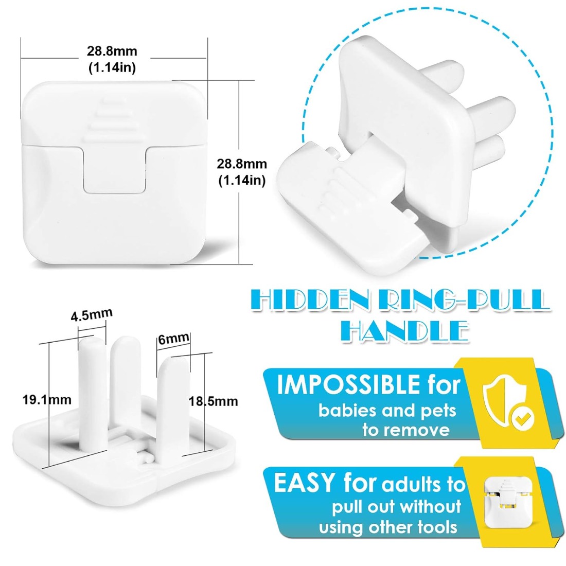 38 Pcs White Plastic Childproo - Outlet Cover Baby recensie en prijs