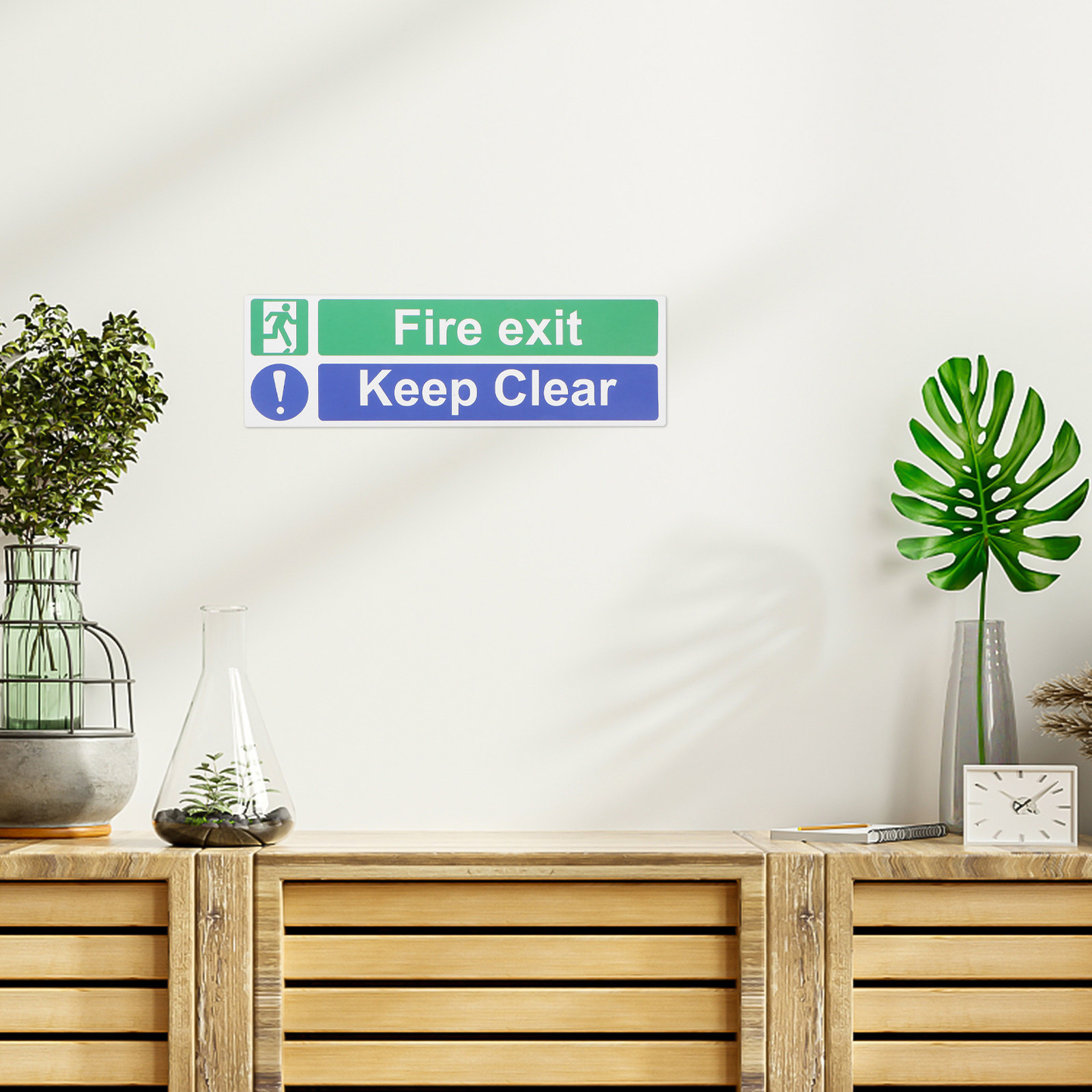 5Pcs Fire Exit Keep Clear Safe - Emergency Exit Sign recensie en prijs