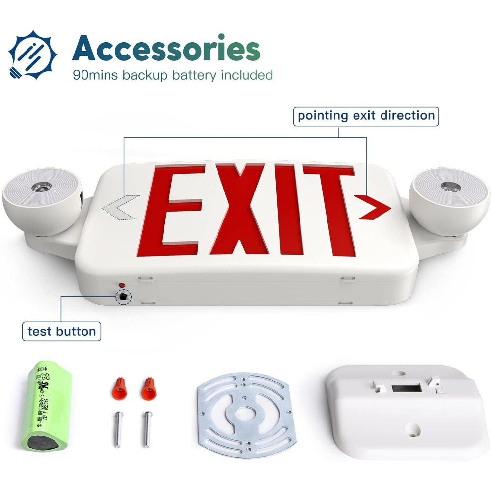 2 Pack Exit Sign with Emergenc - Emergency Exit Sign recensie en prijs