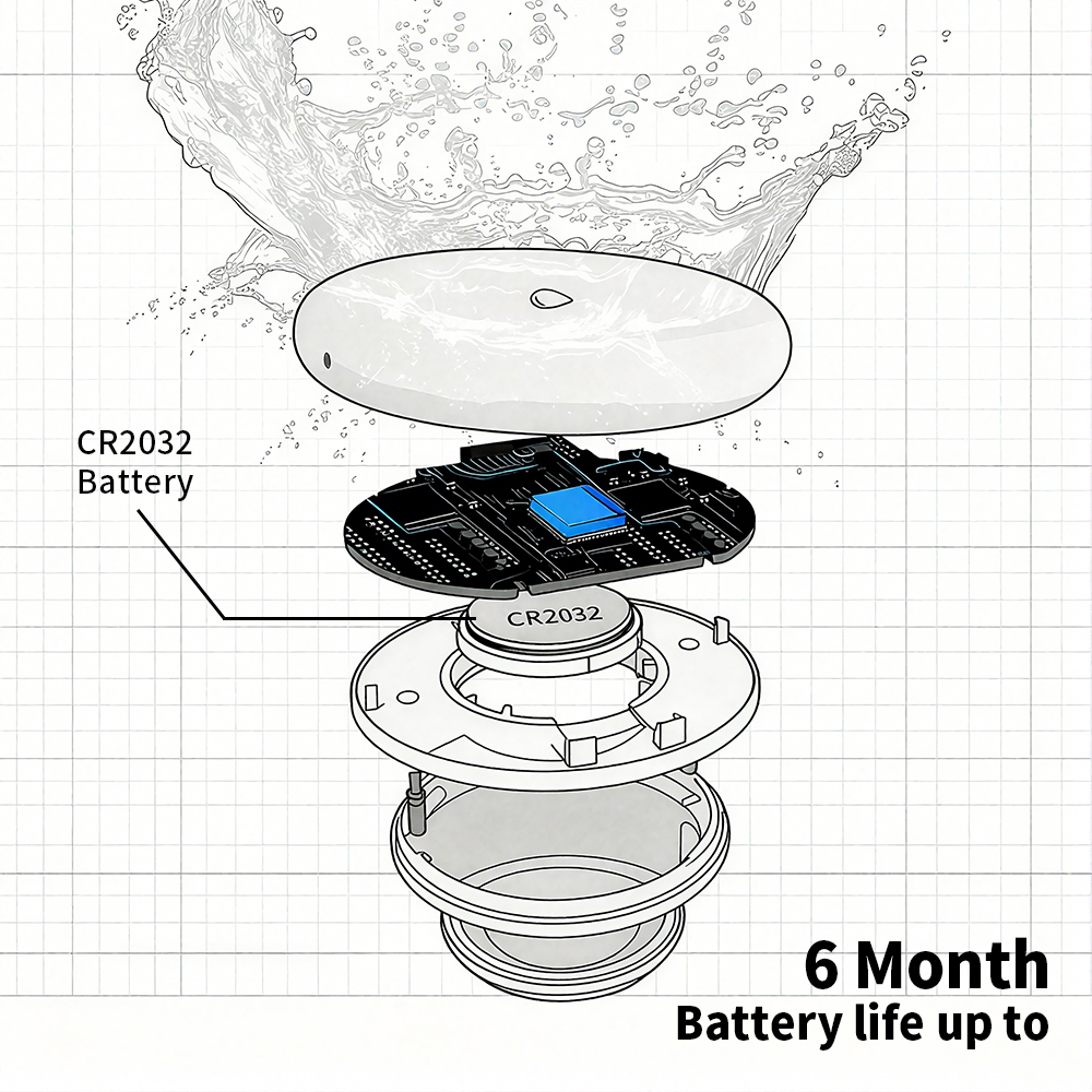 Zigbee Leakage Sensor LED Imme - Water Alarm Sensor recensie en prijs