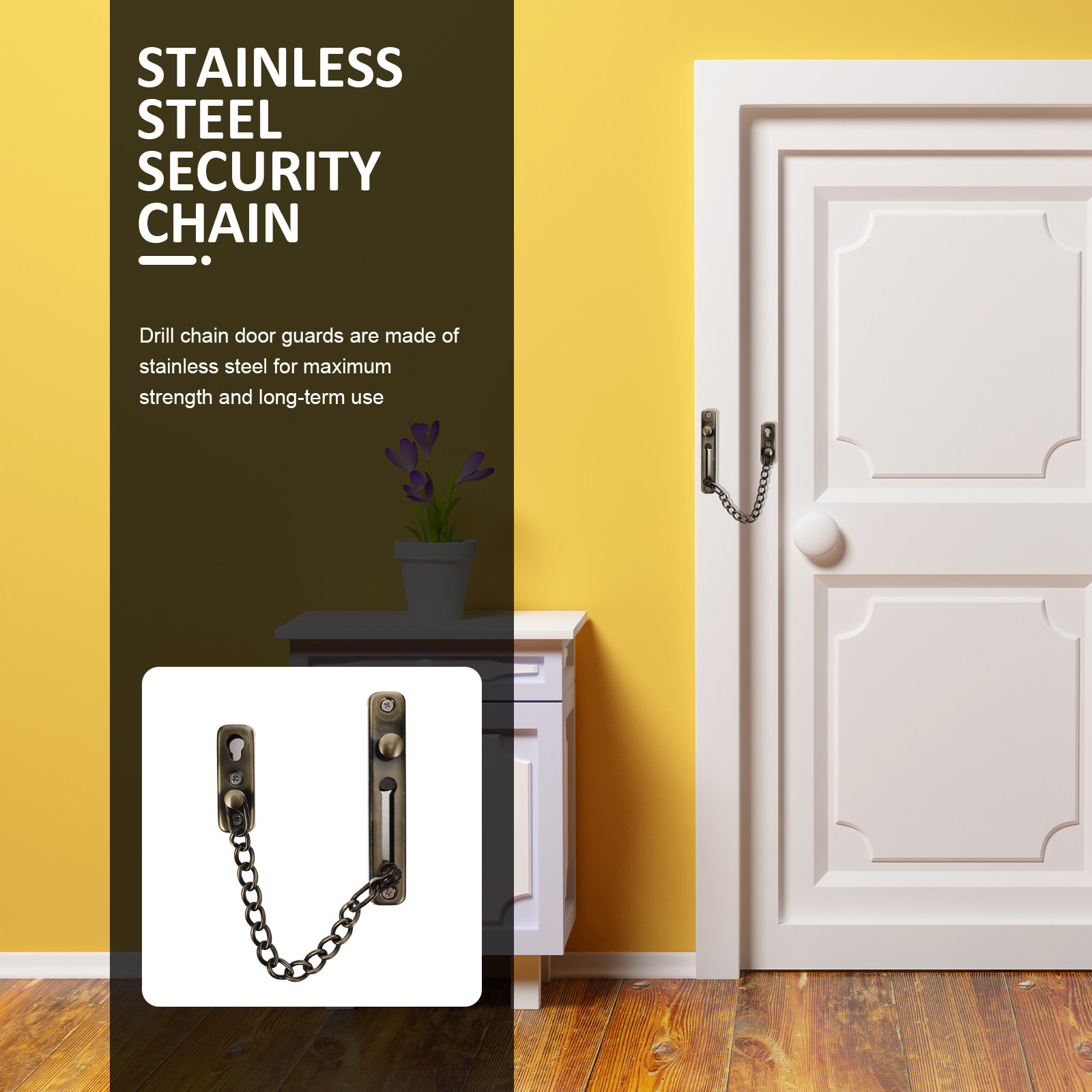 Punch Free Door Chain Lock Sta - Security Chain Door recensie en prijs