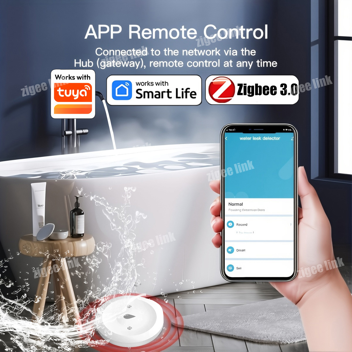 ZigBee 3.0 Water Sensor Smart  - Water Alarm Sensor recensie en prijs