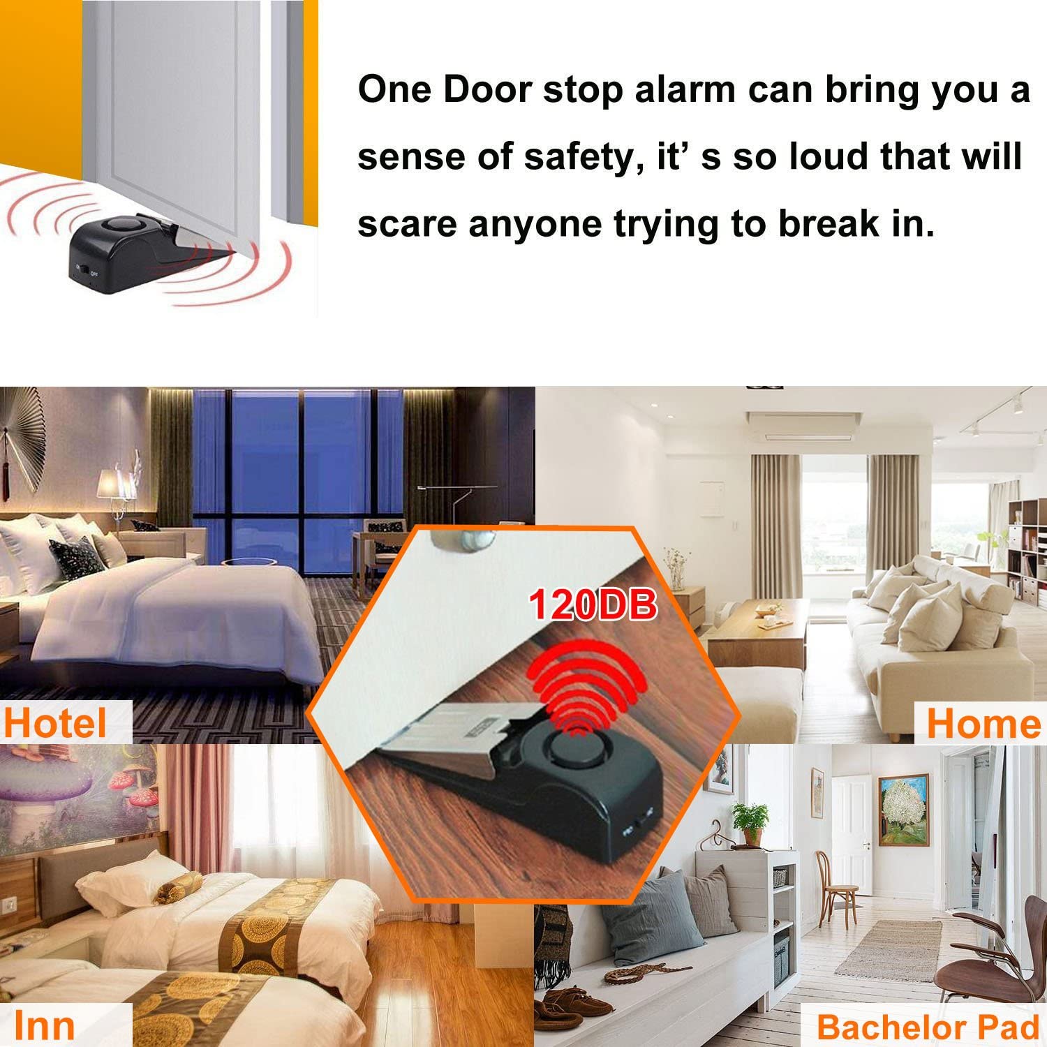 Upgraded Door Stopper Alarm Po - Door Stop Alarm recensie en prijs
