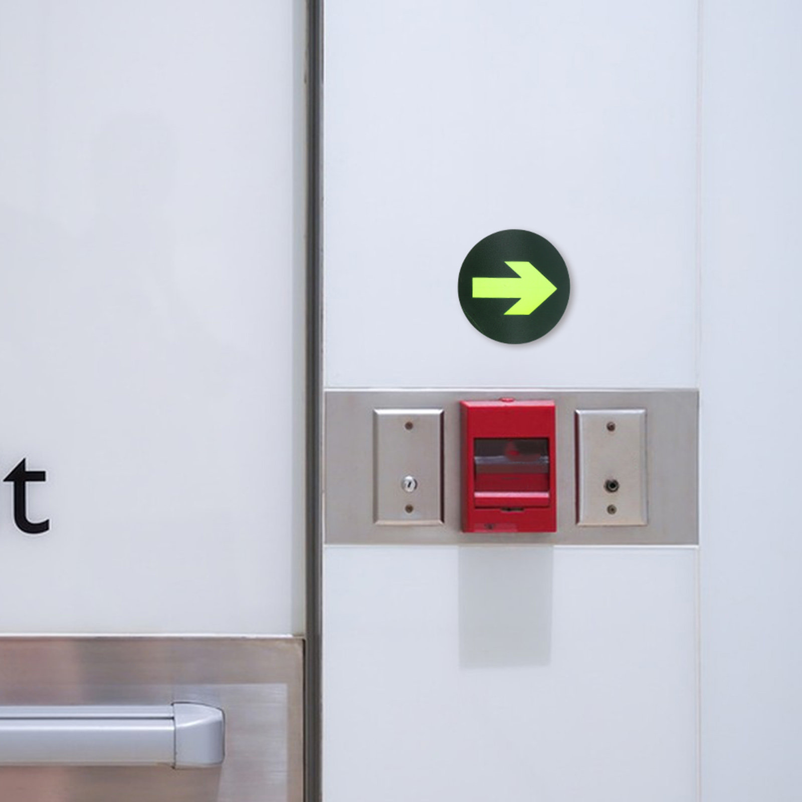 10Pcs Safety Floor Sticker Glo - Emergency Exit Sign recensie en prijs