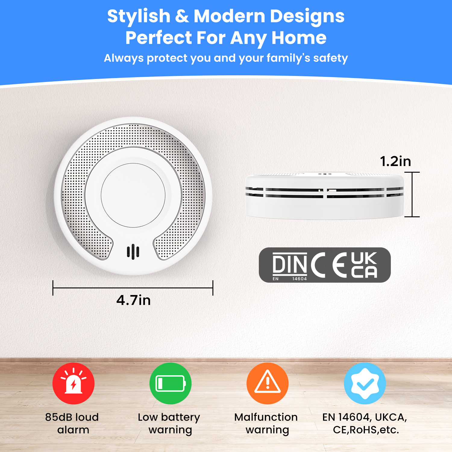 Standalone Smoke Alarm, Smoke  - Smoke Detector Interconnected recensie en prijs